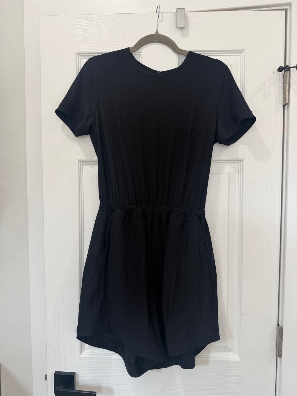 lululemon athletica Black Short Sleeve Romper